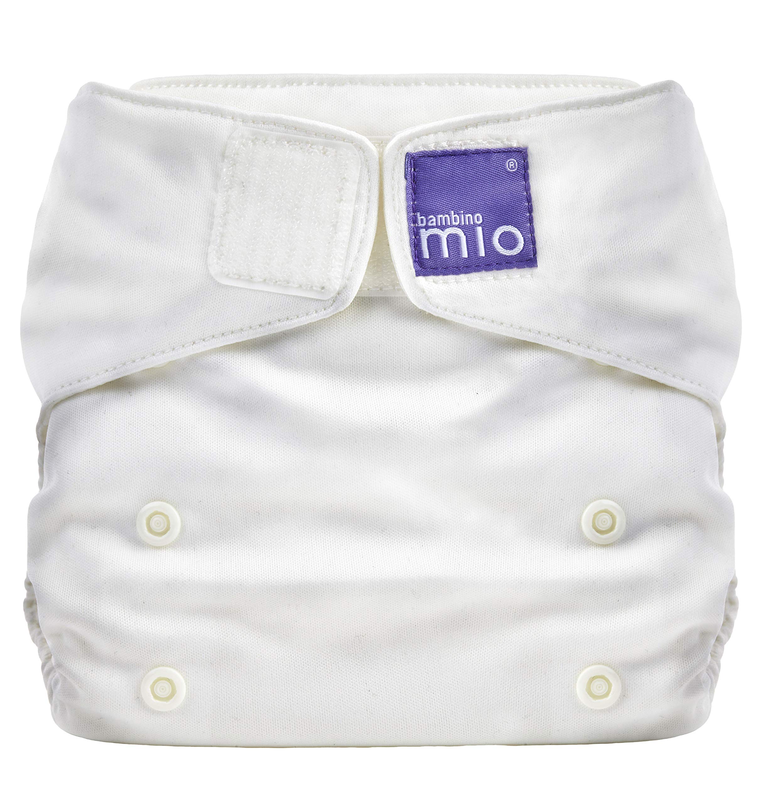 Bambino Mio, Miosolo Classic All-in-One Reusable Nappy, Eco Chemical Free Nappy (Marshmallow, One Size), marshmallow, One Size (birth to potty)