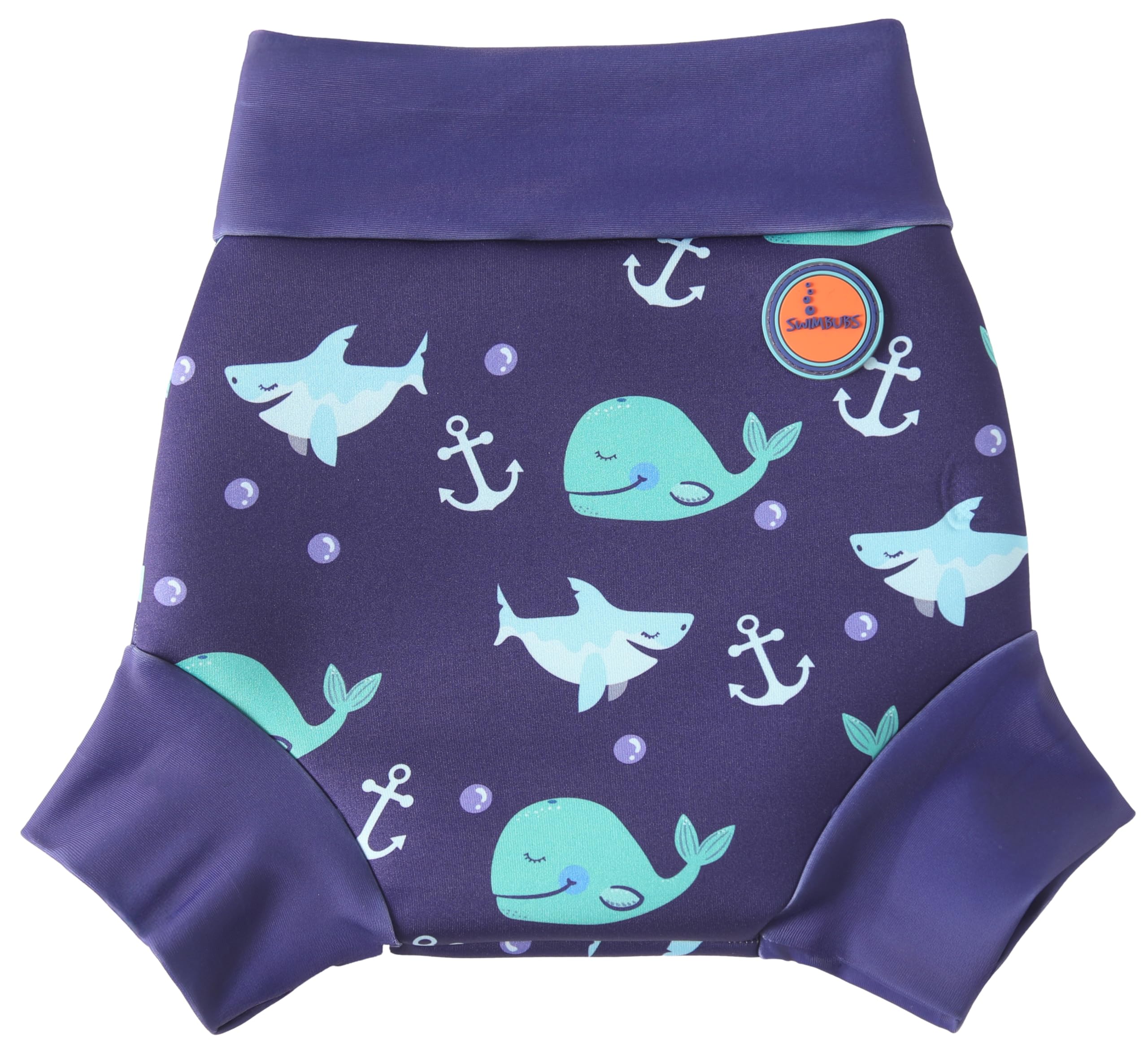 Swimbubs Reusable Swim Nappy – Baby Swimwear for Boys and Girls, Ideal for Swimming Lessons (12-24 Months, Blue Whale), blue whale, 12-24 Months